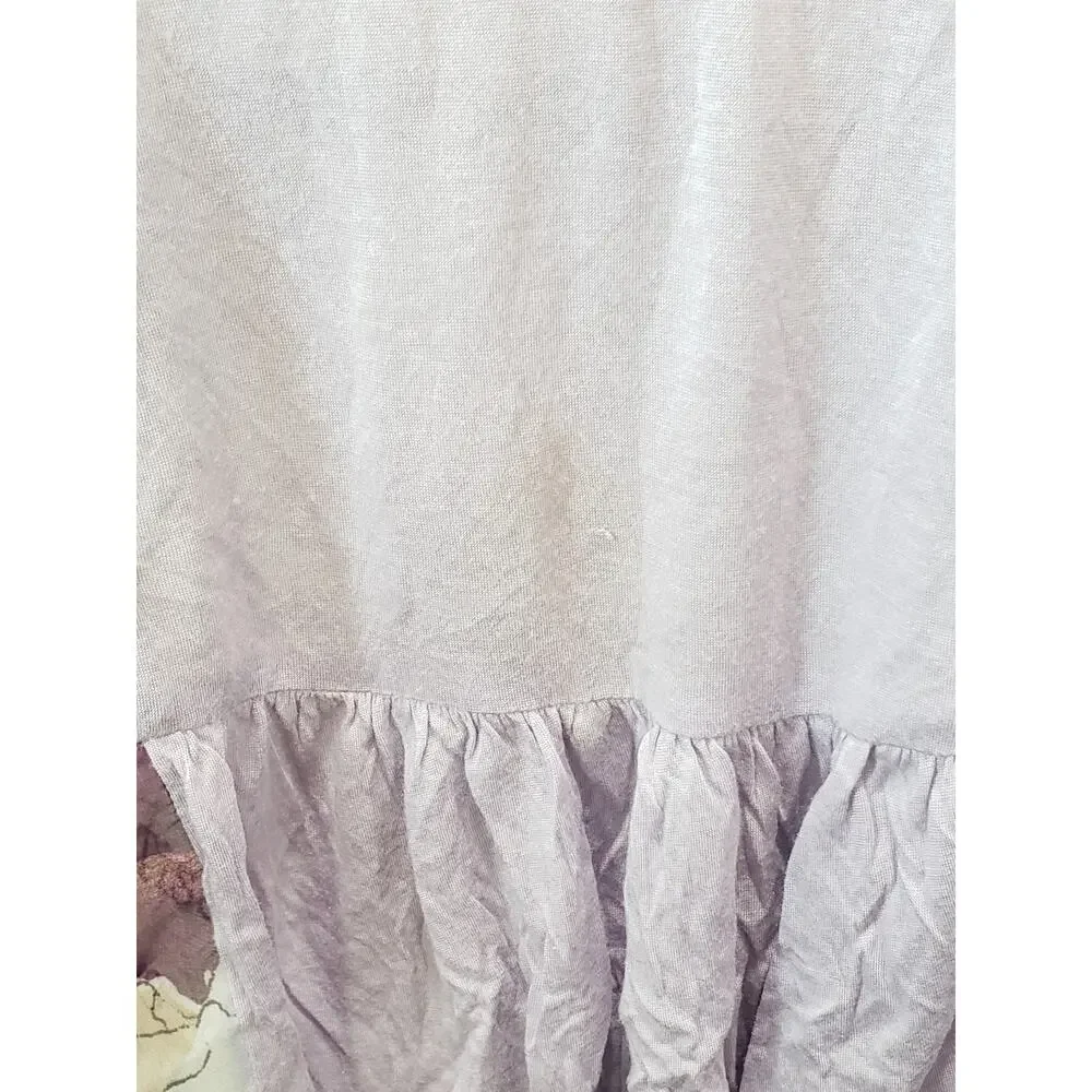 Free People Loose Fitting Sequin w. Floral Design Shirt | Size XS - Picture 10 of 11